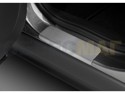Накладки порогов Rival с надписью 4 штуки для Ford Kuga 2013-2021