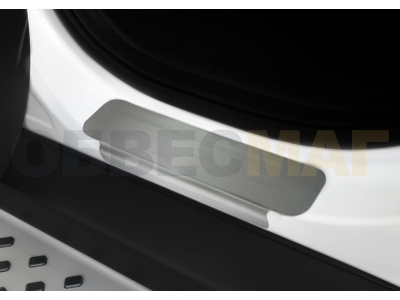 Накладки порогов Rival с надписью 4 штуки для Hyundai Creta 2016-2021