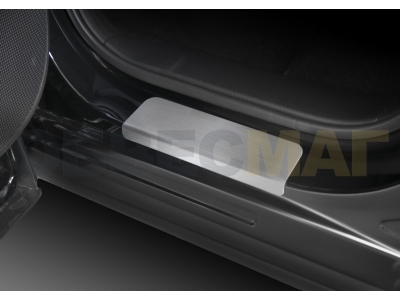 Накладки порогов Rival с надписью 4 штуки для Mazda CX-5 2011-2017