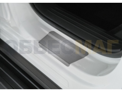 Накладки порогов Rival с надписью 4 штуки для Mazda CX-5 2017-2021