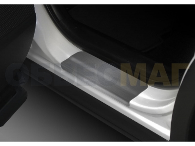 Накладки порогов Rival с надписью 4 штуки для Toyota RAV4 2013-2019