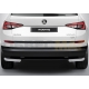 Защита задняя уголки 57 мм Rival для Skoda Kodiaq 2017-2021