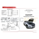 Упоры капота Автоупор 2 штуки для Hyundai Tucson 2015-2021