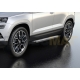 Порог-площадка "Silver" F180AL + комплект крепежа для Skoda Karoq 2020-н.в., Volkswagen Taos 2021-н.в.