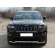 Дуга передняя по низу бампера d-60 с декоративной защитой картера для Jeep Grand Cherokee 2013-2021