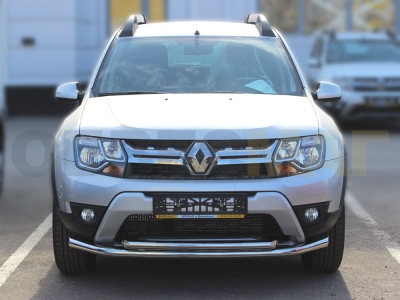Защита передняя двойная 60-53 мм для Renault Duster Dakar 2015-2021