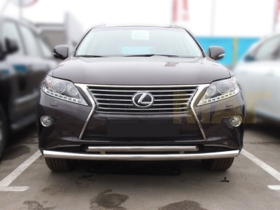 Защита передняя двойная 53-43 мм для Lexus RX270/350/450 2012-2015