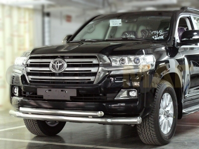 Защита передняя двойная 76-60 мм для Toyota Land Cruiser 200 2015-2021 LCN2015_4.1