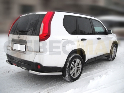 Защита задняя уголки 60 мм для Nissan X-Trail T31 2011-2015