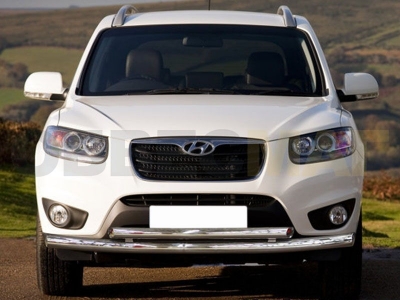 Защита передняя двойная 60-53 мм для Hyundai Santa Fe 2010-2012