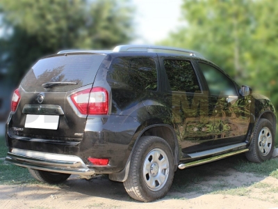 Защита штатного порога 60 мм Технотек для Nissan Terrano 2014-2021