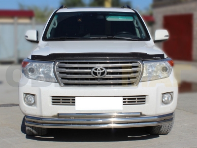 Защита передняя тройная 60-60-43 мм для Toyota Land Cruiser 200 2013-2015