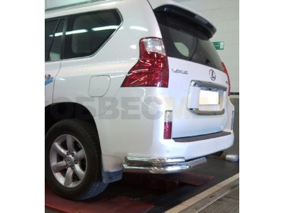 Защита задняя уголки двойные 76-53 мм для Lexus GX460 2010-2013