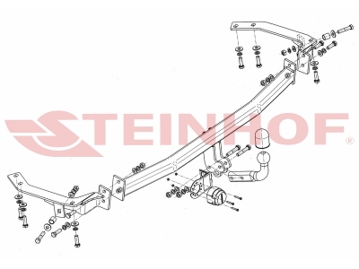 Фаркоп для Toyota Avensis Verso 2001-2006, Toyota Ipsum 2001-2009 условно-съемное крепление шара