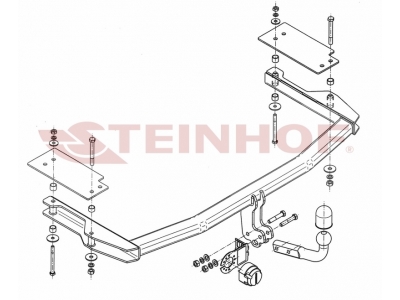 Фаркоп Steinhof шар A на седан и хетчбек для Mazda 6 2002-2007