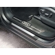 Накладки на пороги шлифованный лист лого Audi ТСС для Audi Q7 2015-2021