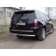 Защита заднего бампера овальная 75х42 мм ТСС для Chevrolet Tahoe 2016-2021