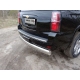 Защита заднего бампера овальная 120х60 мм ТСС для Chevrolet Tahoe 2016-2021