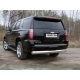 Защита заднего бампера овальная 120х60 мм ТСС для Chevrolet Tahoe 2016-2021