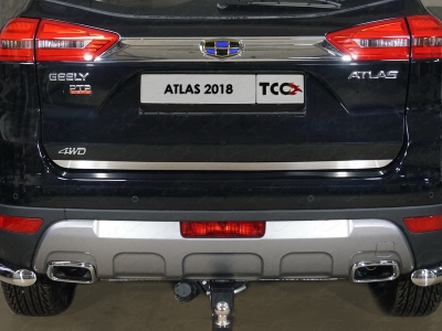 Накладка на заднюю дверь шлифованный лист для Geely Atlas 2018-2021