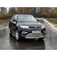Защита передняя овальная 75х42 мм для Geely Atlas 2018-2021
