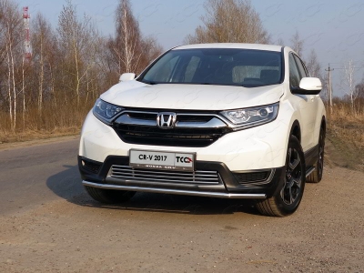 Защита переднего бампера 42 мм ТСС для Honda CR-V 2017-2021