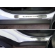 Накладки на пороги с надписью Creta шлифованный лист ТСС для Hyundai Creta 2016-2021