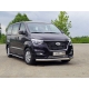 Защита передняя овальная 75х42 мм ТСС для Hyundai H-1 Starex 2019-2021
