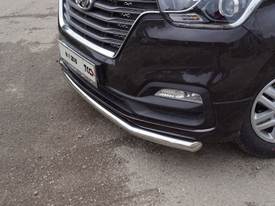 Защита переднего бампера 60 мм ТСС для Hyundai H-1 Starex 2019-2021