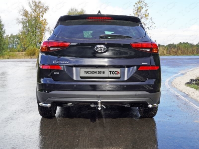 Защита задняя уголки 42 мм для Hyundai Tucson 2018-2021