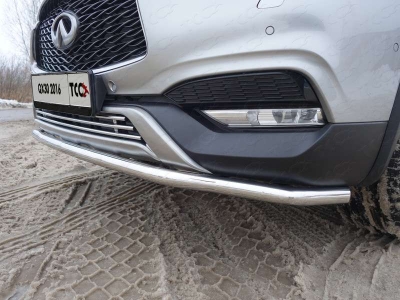 Защита переднего бампера 42 мм ТСС для Infiniti QX30 2016-2021