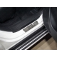 Накладки на задние пороги лист шлифованный надпись Infiniti 2 шт для Infiniti QX50 2018-2021