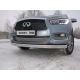 Защита передняя овальная 75х42 мм ТСС для Infiniti QX60 2016-2021
