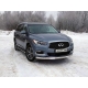 Защита передняя овальная с ДХО 75х42 мм ТСС для Infiniti QX60 2016-2021
