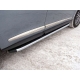 Пороги алюминиевые ТСС с накладкой для Infiniti QX60 2016-2021 INFQX6016-45AL