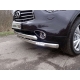 Защита передняя двойная с ДХО 75-75 мм ТСС для Infiniti QX70 2013-2017