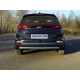 Защита заднего бампера овальная 75х42 мм для Kia Sportage 2019-2021