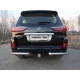 Защита задняя двойные уголки 76-42 мм ТСС для Lexus LX-570/450d (кроме F-Sport) 2015-2021
