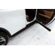 Пороги алюминиевые ТСС с накладкой чёрные для Lexus RX-200t/350/450h 2015-2021