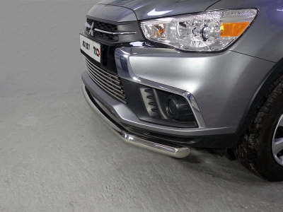 Защита переднего бампера 60 мм ТСС для Mitsubishi ASX 2017-2019