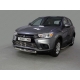 Защита передняя овальная 75х42 мм ТСС для Mitsubishi ASX 2017-2019