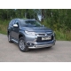 Защита передняя двойная 76-75 мм ТСС для Mitsubishi Pajero Sport 2016-2020