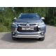 Защита передняя двойная 76-75 мм ТСС для Mitsubishi Pajero Sport 2016-2020