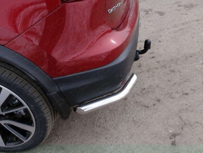 Защита задняя уголки под фаркоп 60 мм ТСС для Nissan Qashqai (СПБ) 2015-2019