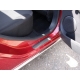 Накладки на пороги шлифованный лист 4 штуки ТСС для Renault Sandero 2018-2021
