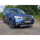 Защита передняя овальная короткая 75х42 мм ТСС для Subaru Forester 2016-2018