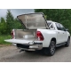 Защита кузова пикапа и заднего стекла с фарой 75х42 мм ТСС для Toyota Hilux 2015-2021