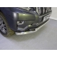 Защита передняя двойная 76-50 мм ТСС для Toyota Land Cruiser Prado 150 2017-2020