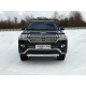 Защита передняя овальная короткая 75х42 мм ТСС для Toyota Land Cruiser 200 Executive 2016-2021