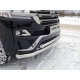 Защита передняя двойная 76-60 мм ТСС для Toyota Land Cruiser 200 Executive 2016-2021